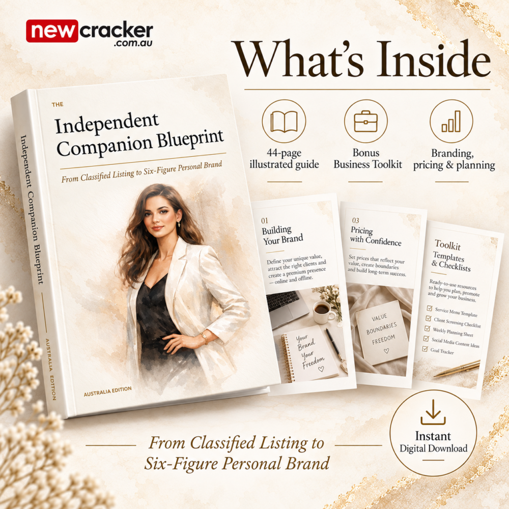 Official New Cracker Australia | No.1 Adult Classifieds | Escorts Australia NewCracker.com.au voted best adult classified ads website in Australia The Independent Companion Blueprint 2026 Australia Edition Available Now (1)